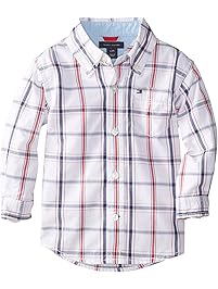 Tommy Hilfiger Baby Boys' Long Sleeve Plaid Woven Shirt