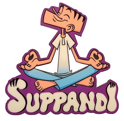 ACK Suppandi Doing Yoga Fridge Magnet