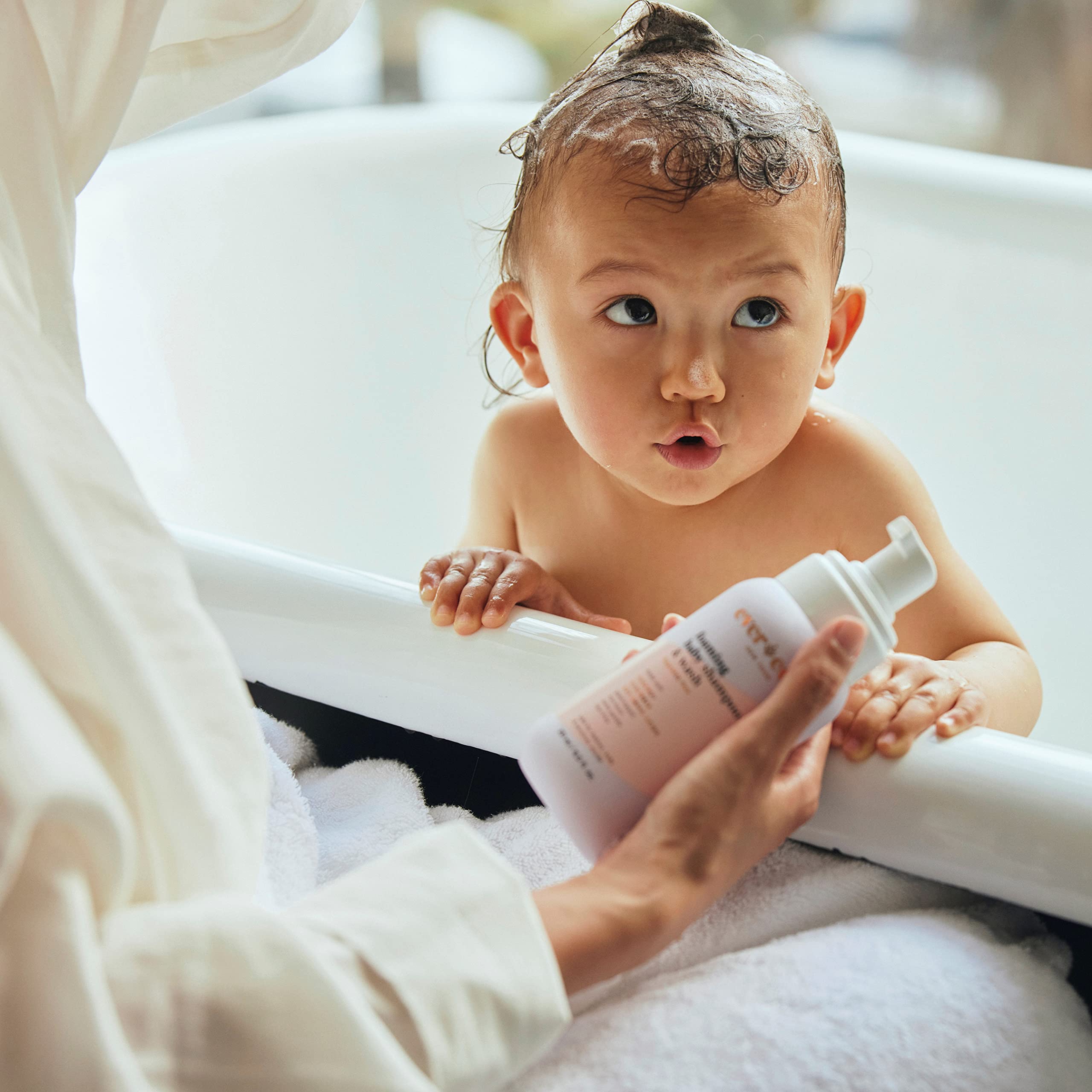 Evereden Foaming Baby Shampoo and Body Wash for Newborn 8.5 fl oz. | Clean and Unscented Baby Care | Natural and Plant Based | Non-toxic and Fragrance Free