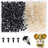 XKDOUS 6mm Safety Eyes, 280pcs Crochet Eyes for Amigurumi | Safety Eyes for Crocheting，Stuffed Animal Doll Eyes for DIY Crafts