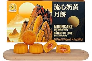 SUNGIVEN Mooncake Lava Custard Paste 400g Snacks Cakes Mid-Autumn Festival Gifts Dessert