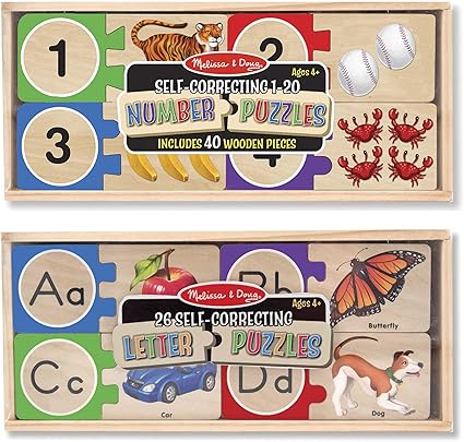 melissa and doug wooden puzzle holder