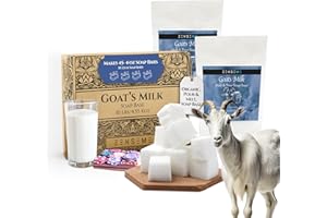 ZENSEME 10 LBS Goats Milk Soap Base | Melt and Pour Supplies Kit for Soap Making - SLS/SLES & PEG free | Gentle & Natural Organic Vegetable Ingredients | Make Your Own Bulk For Adult Soapmaker - Easy to Cut