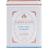 Harney &amp; Sons Earl Grey Supreme, Black Tea, 20 Sachets | Black tea with bergamot oil and silver tips. Contains caffeine.