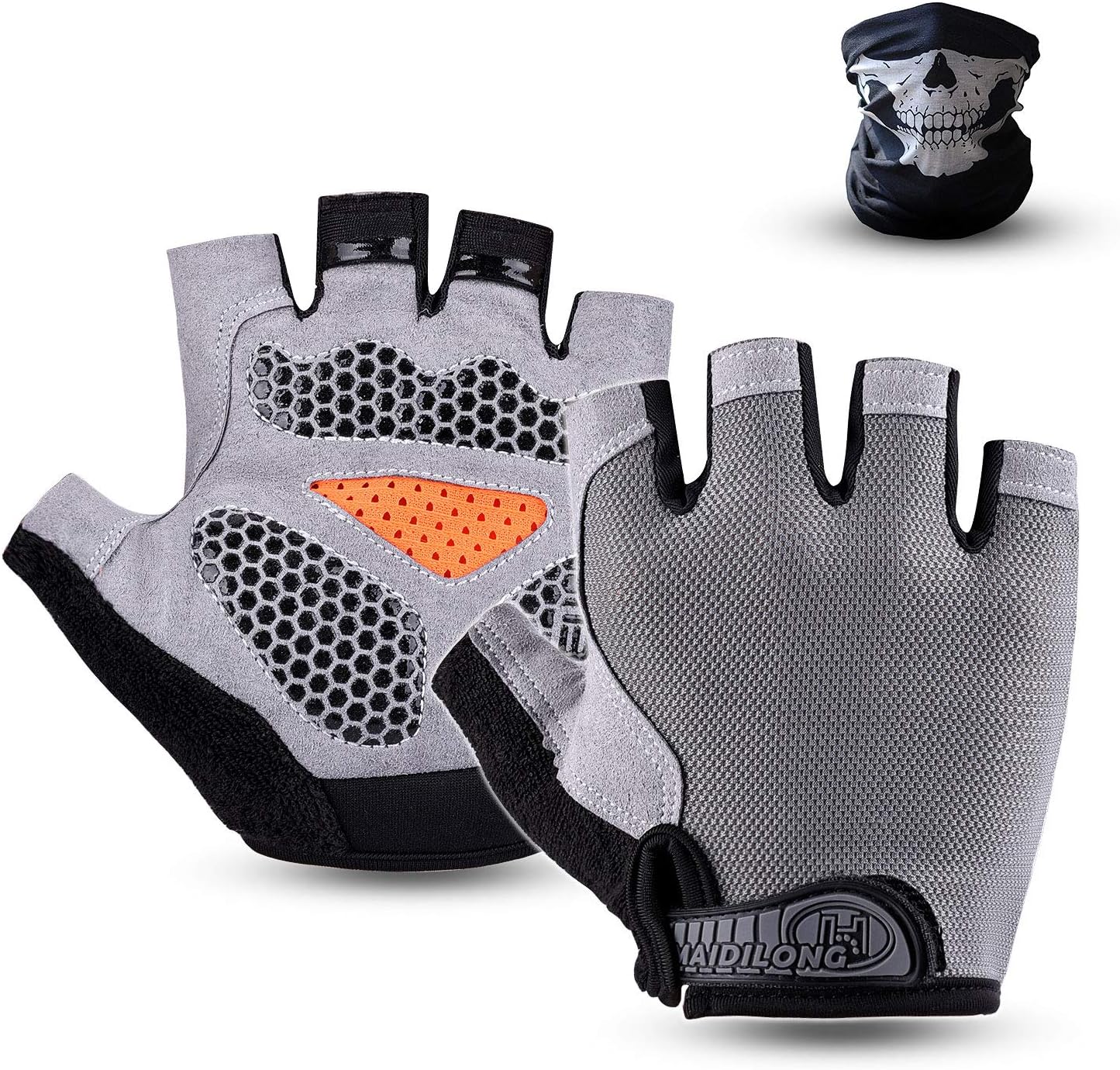 Mountain Bike Gloves Half Finger Cycling Gloves Bicycle Gloves for Men and Women Foam Pad Shockproof Anti-Slip Breathable Biking Gloves Outdoor