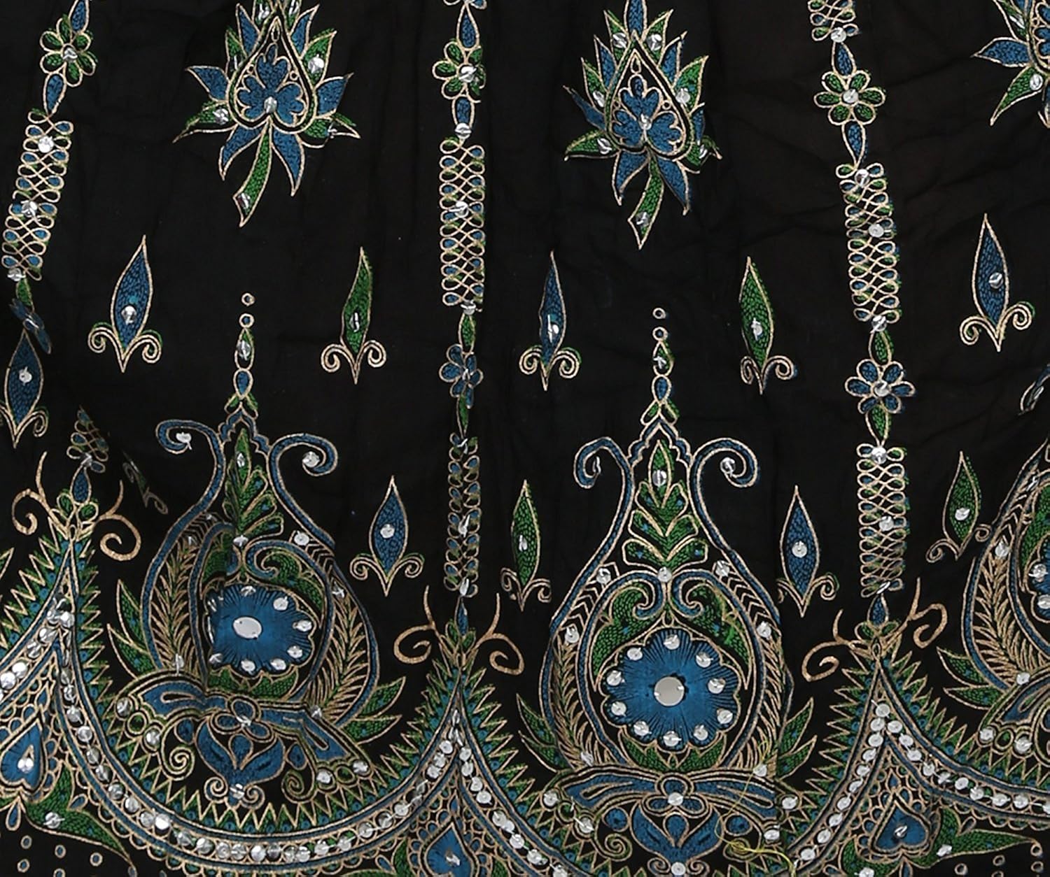 royal womens rayon handcrafted sequence jaipuri skirts free size