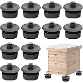 DECOHS 3 Sets/12Pcs Beehive Stands- Sturdy Beehive Feet Stands- Beehive Base Beekeeping Hive Support Tools for Outdoor Garden Beekeeper Workshop
