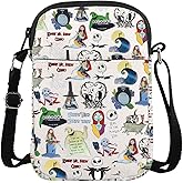 ENSIANTH Horror Movie Inspired Messenger Bag Nightmare Skull Merch Fans Gift Zero Ghost Dog Crossbody Bag (Night Ghost CB)