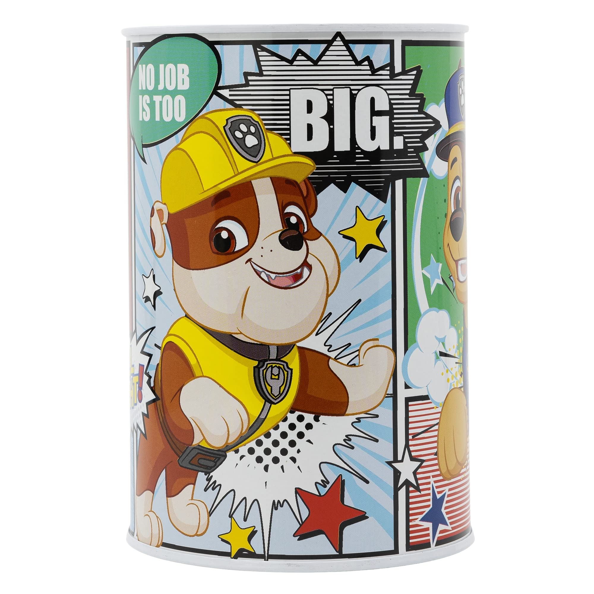 Stor Paw Patrol Comic Metallic Money Box, Piggy Bank, Break to Open
