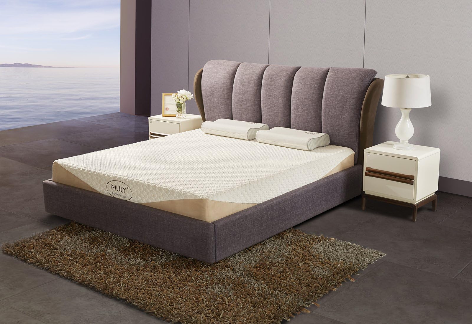 MLILY 10" Memory Foam Gel-Infused Harmony Mattress, Luxury Plush Hypoallergenic, King Size