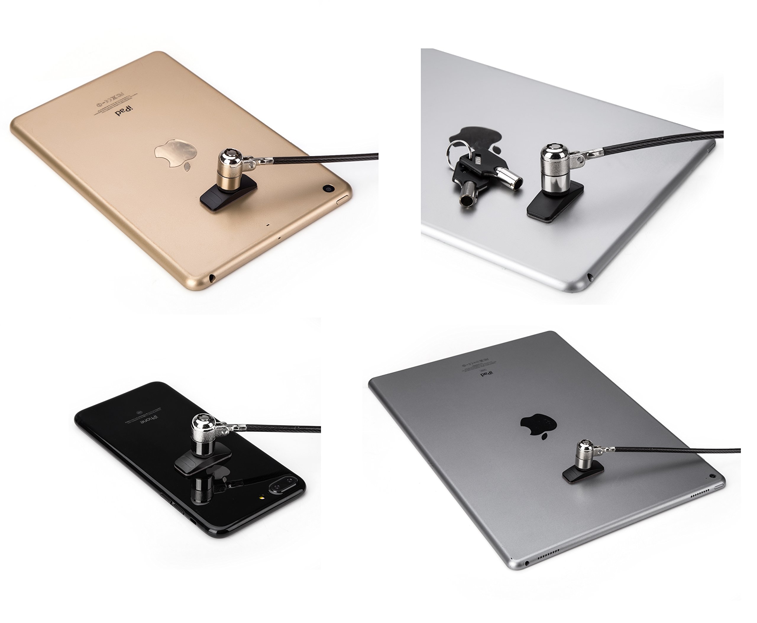 AboveTEK Laptop Lock, Tablet Lock Security Cable, 2 Keys Durable Steel