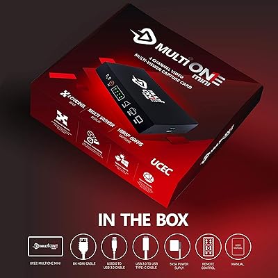 Buy Ucec Multione Mini 4 Hdmi Inputs Quad Channel Video Camera Capture Card Multiview Cam Link Pro Broadcast Live Record Via Dslrs Camcorder Action Cam 1080p60 Usb3 0 For Streaming Conferencing Obs Zoom Online