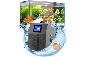 Erfolkerz Aquarium Chiller,42gal 160L, 1/10 HP Active Aqua Chiller for Axolotl,Hydroponic System,Sea/Fresh Water,Fish Tank,Wa