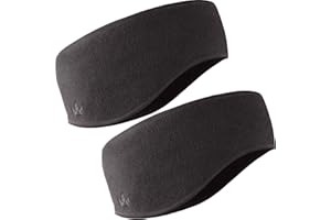 The Friendly Swede Ear Warmer Headband — Unisex 2-Pack Winter Headbands for Women & Men; Fleece Ear Warmers; Stretchable Ear Covers for Outdoors/Cycling/Hiking/Running