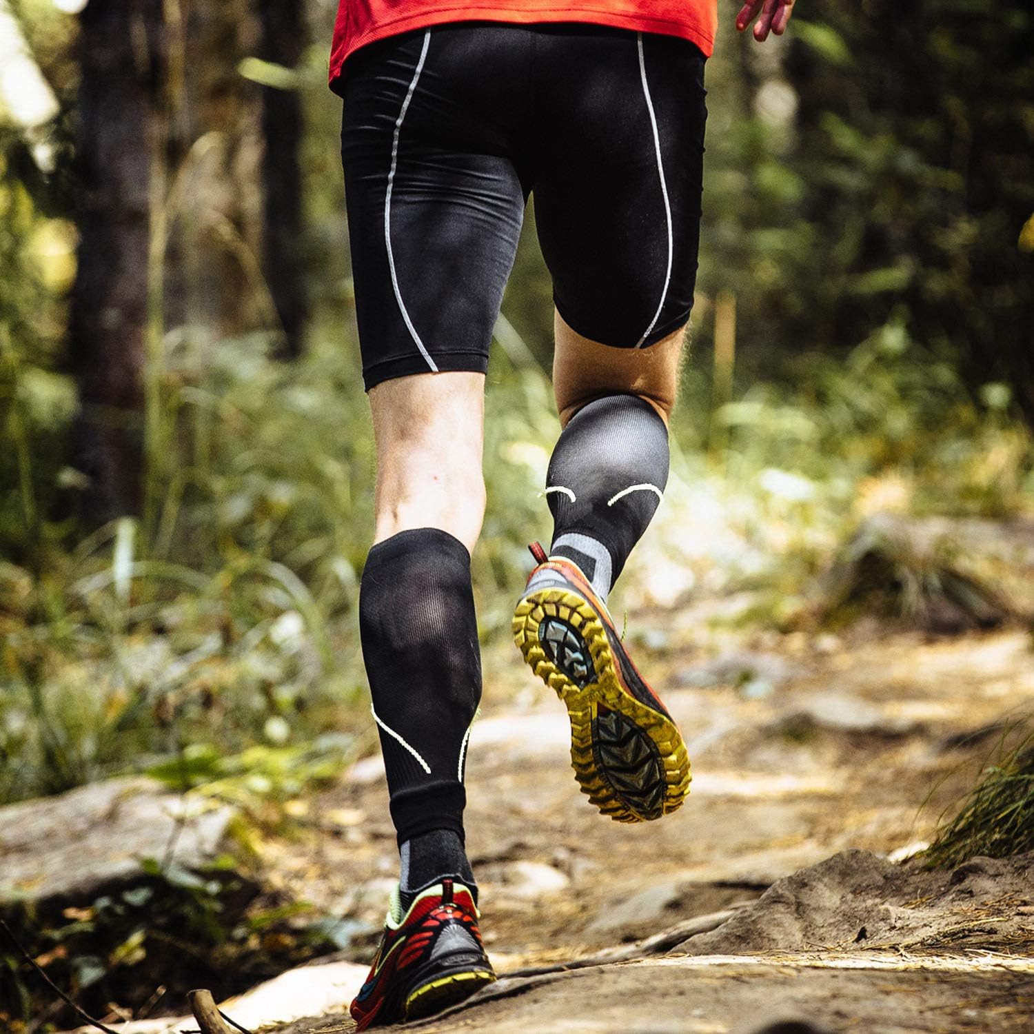 2 Pairs Graduated Calf Compression Sleeves for Men & Women Best