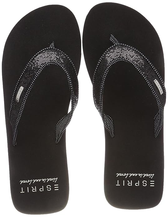 ESPRIT Damen Glitter Thongs Pantoletten