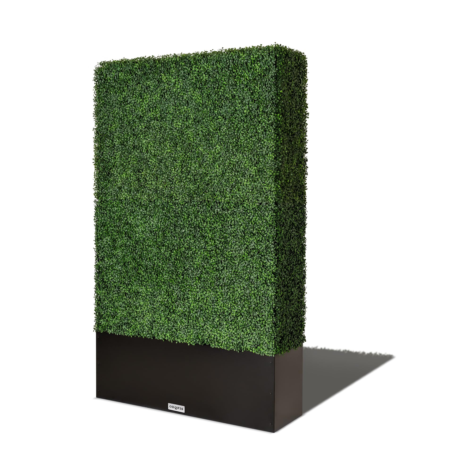 Photo 1 of ***FACTORY SEALED***
ODQPIS Artificial Boxwood Hedge Wall,Greenery Fake Faux Grass Backdrop Divider with Black Steel Planter Box,Outdoor Privacy Panels for Patio,Balcony,Restaurant,Garden,Party Décor 48" WX79 HX14 D
