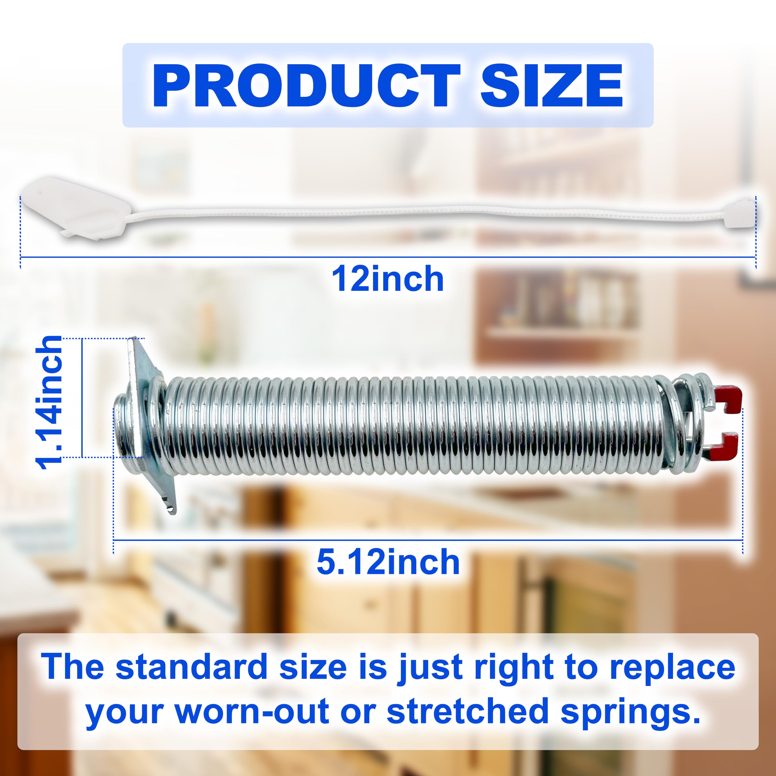 00754866 Dishwasher Door Spring Kit,Compatible with Bosch/Thermador/Gaggenau 754866 00623540, 00627230, 00659339, 00751392, 623540, 627230, 659339, 751392, PS8770519, AP5804978, 3279707, PS8770519