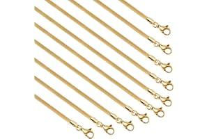 UMAOKANG Jewelry Chain for Jewelry Making, Gold Plated Stainless Steel Chains Bulk Jewelry Making Supplies