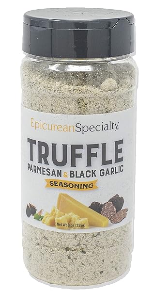 EPICUREAN SPECIALTY TRUFFLE SEASONING WITH PARMESAN & BLACK GARLIC