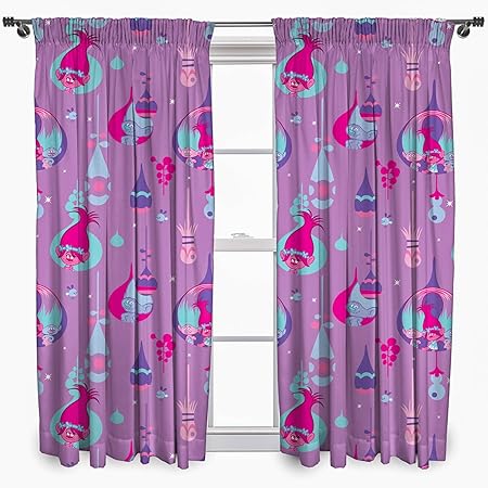 Amazon.de: DreamWorks Vorhang, Motive aus dem Film Trolle, leuchten im