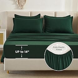 Litanika California King Comforter Set Dark Emerald