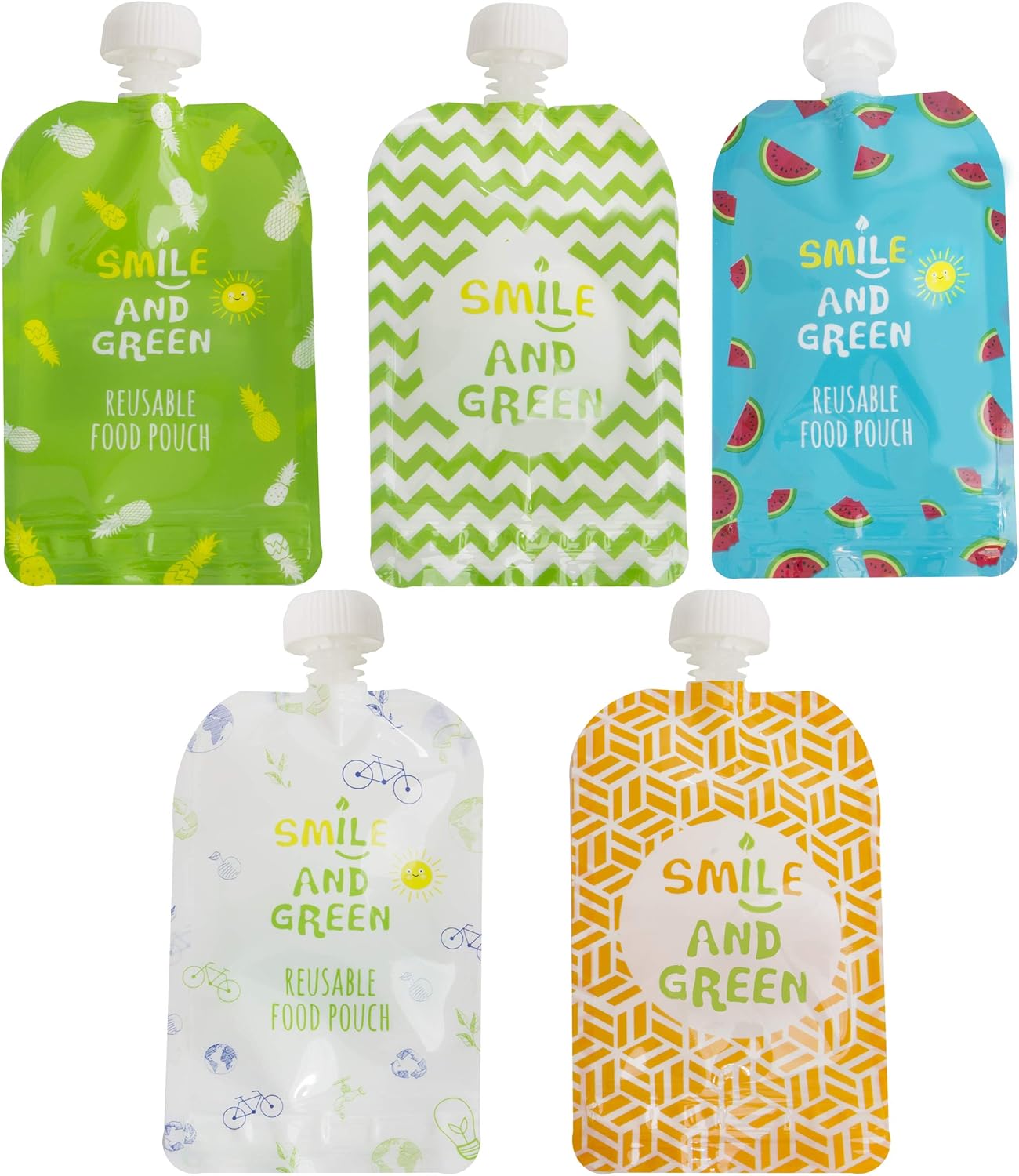 zero dechet sans BPA A emmener partout avec vous 5 designs différents