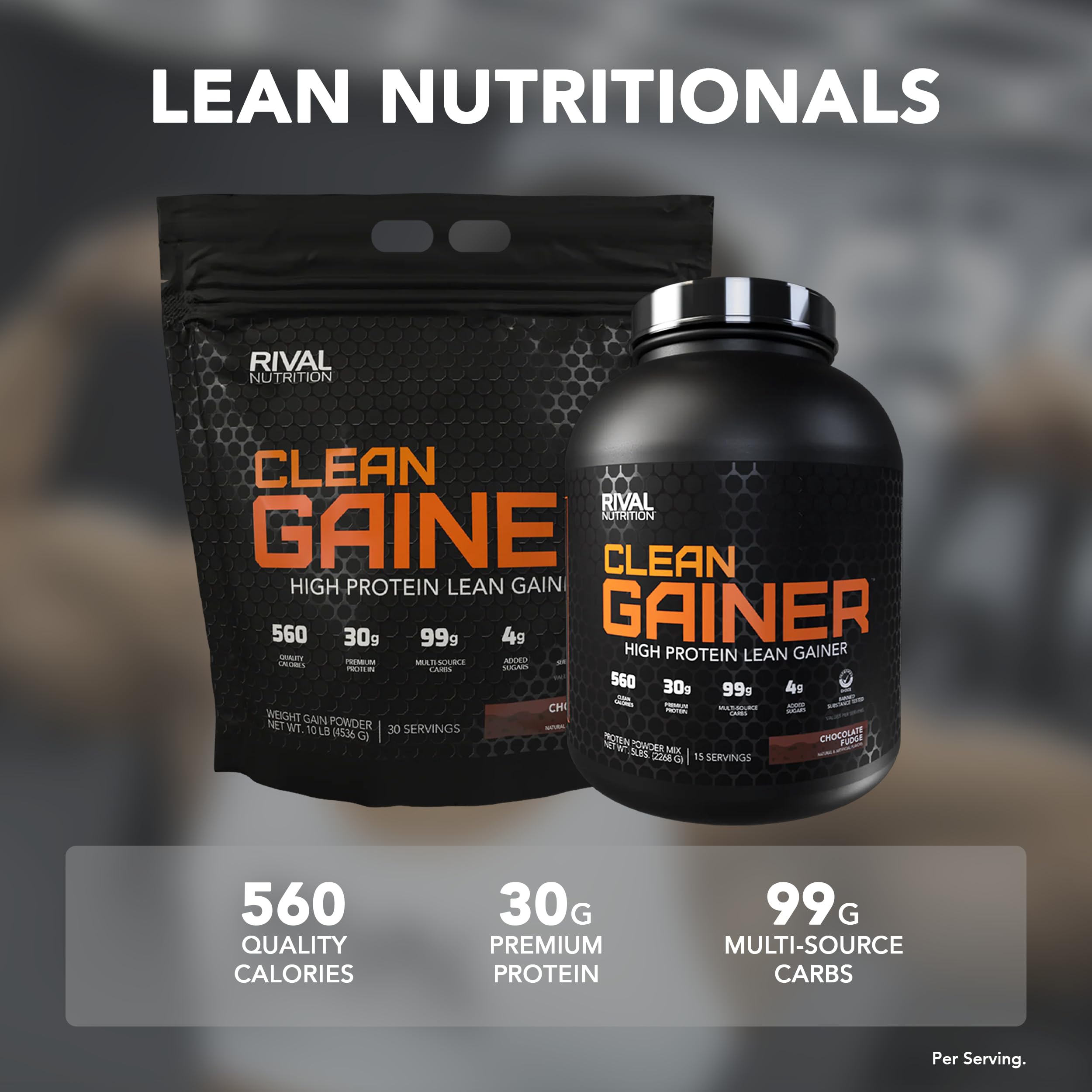 Condition photo showing New/Like New for clean gainer - campfire s'mores 10lb