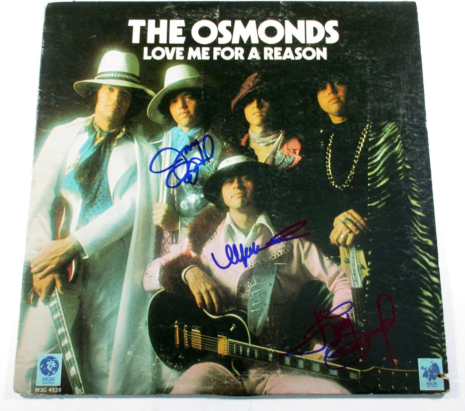 The Osmonds Signed Lp Record Album Love Me For A Reason W 3 Autos