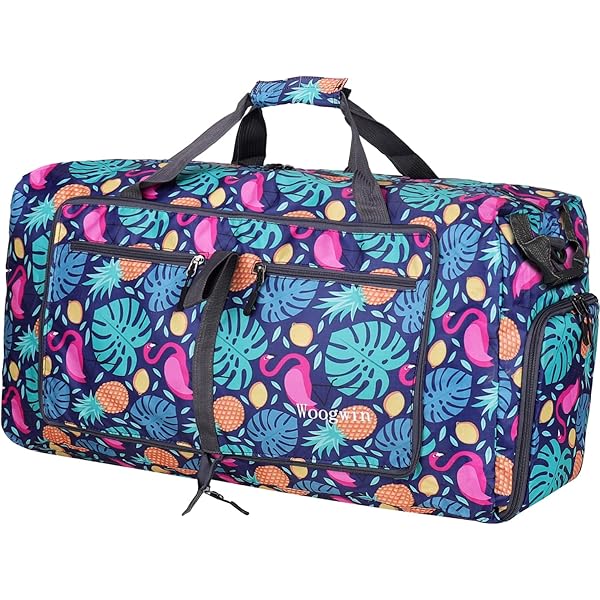 21" Large Gym & Travel Duffle Bag For Women & Kids – Water-Resistant, Multi-Pocket Elephant Grey Bag