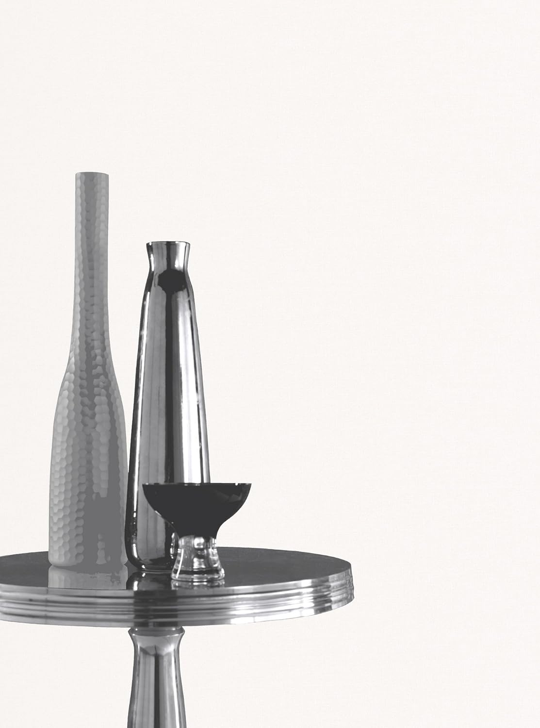 Arthouse 892108 Glitterati Plain Wallpaper, Ice White, 53 cm x 10.05 m