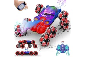 SAUFTTI 8WD Gesture Sensing Rc Stunt Cars Toys for Boys Age 6-13, Hand Remote Control Climbing Car, Toy for Kids 6 7 8 9 10 11 12+ Years Old Christmas Birthday Coolest Best Gift Idea for Boy Girl Red