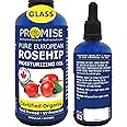 100ml ORGANIC PURE ROSEHIP Oil 100% Pure Certified For Moisturizes, Nourishes and Soothes dry skin, Made in Canada, Hexane-Fr