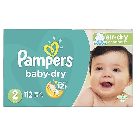 pampers baby dry size 2 112