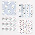 Meri Meri Garden Floral Napkins (Pack of 16), Thick & Absorbent 3-Ply Paper, Floral Paper Napkins, Scalloped Edge, Disposable