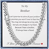 Mens Cuban Link Chain Necklace, Silver Stainless Steel Chain 8MM Hip Hop Granduation Birthday Christmas Anniversary Birthday Jewelry for Dad Son Brother Boyfriend Husband