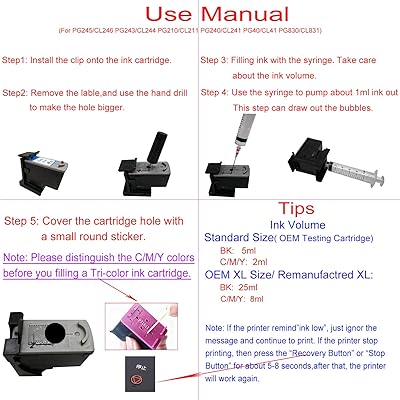 refill canon ink cartridges 240 and 241