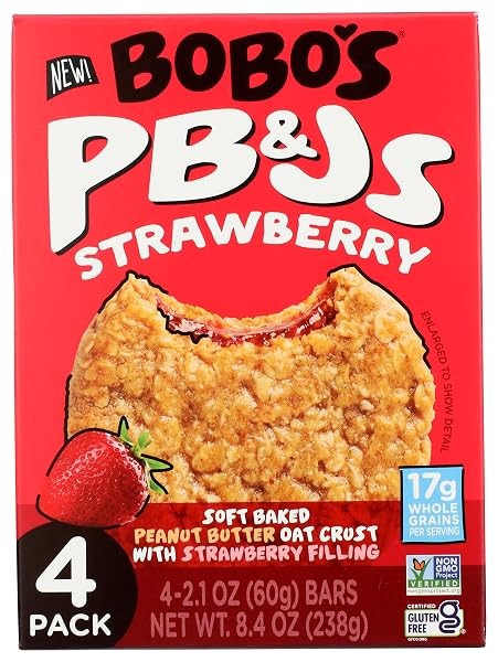 BOBOS OAT BARS BARS PB&JS STRAWBERRY 4PK 8.4...