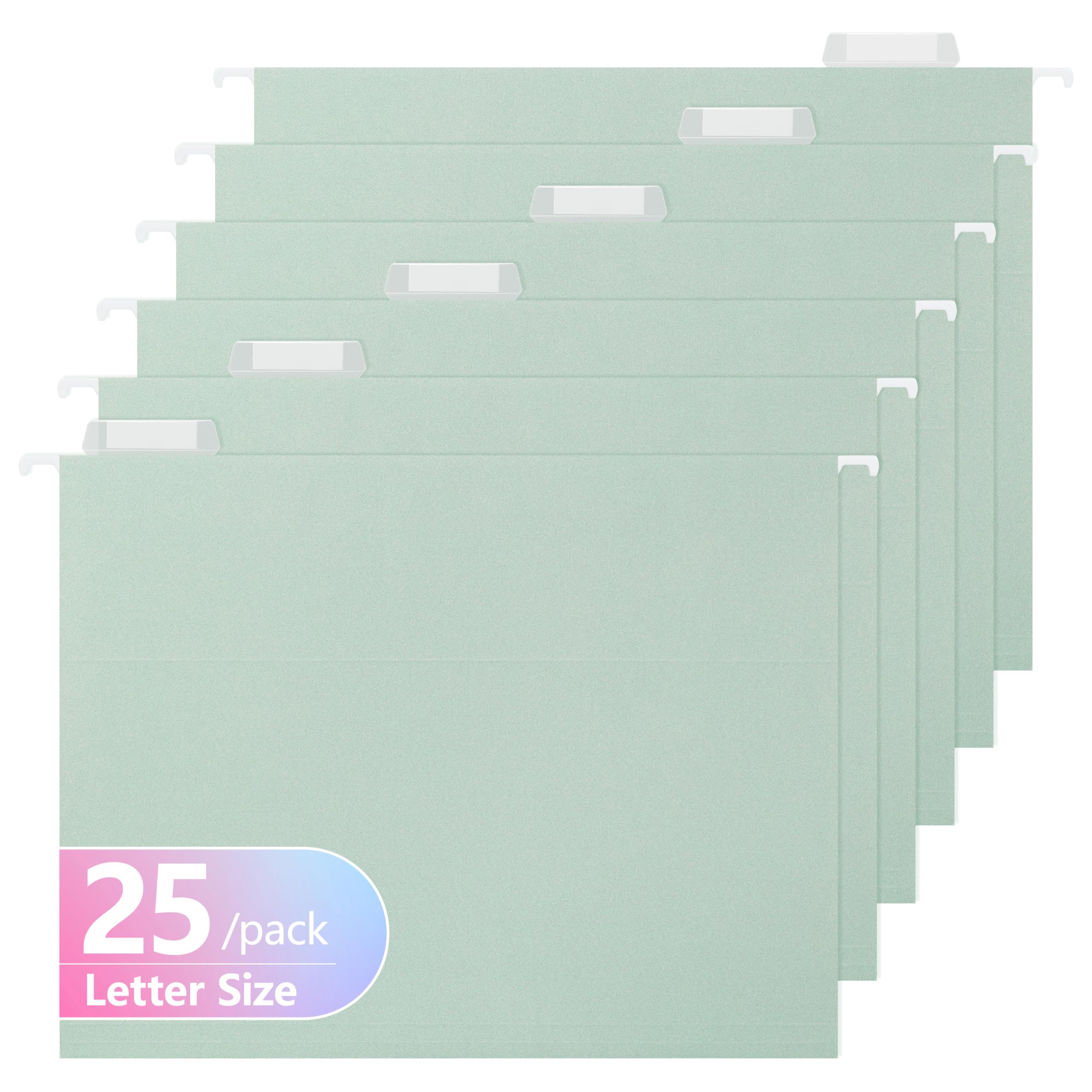 Photo 1 of Letter Size Hanging File Folders,25 Reinforced Hanging Files in Assorted Colors,Designed for Home and Office Color Coded File Organization,25 per Box (5655U)