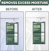 Zuvo Wardrobe Dehumidifier Hanging Bags - Pack of 6 for Moisture Control view 7