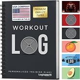 Workout Planner for Daily Fitness Tracking &amp; Goals Setting - A5 Size, 6&rdquo; x 8&rdquo;, Charcoal Gray - Men &amp; Women Personal Home &amp; Gym Training Diary - Log Book Journal - by Workout Log Gym