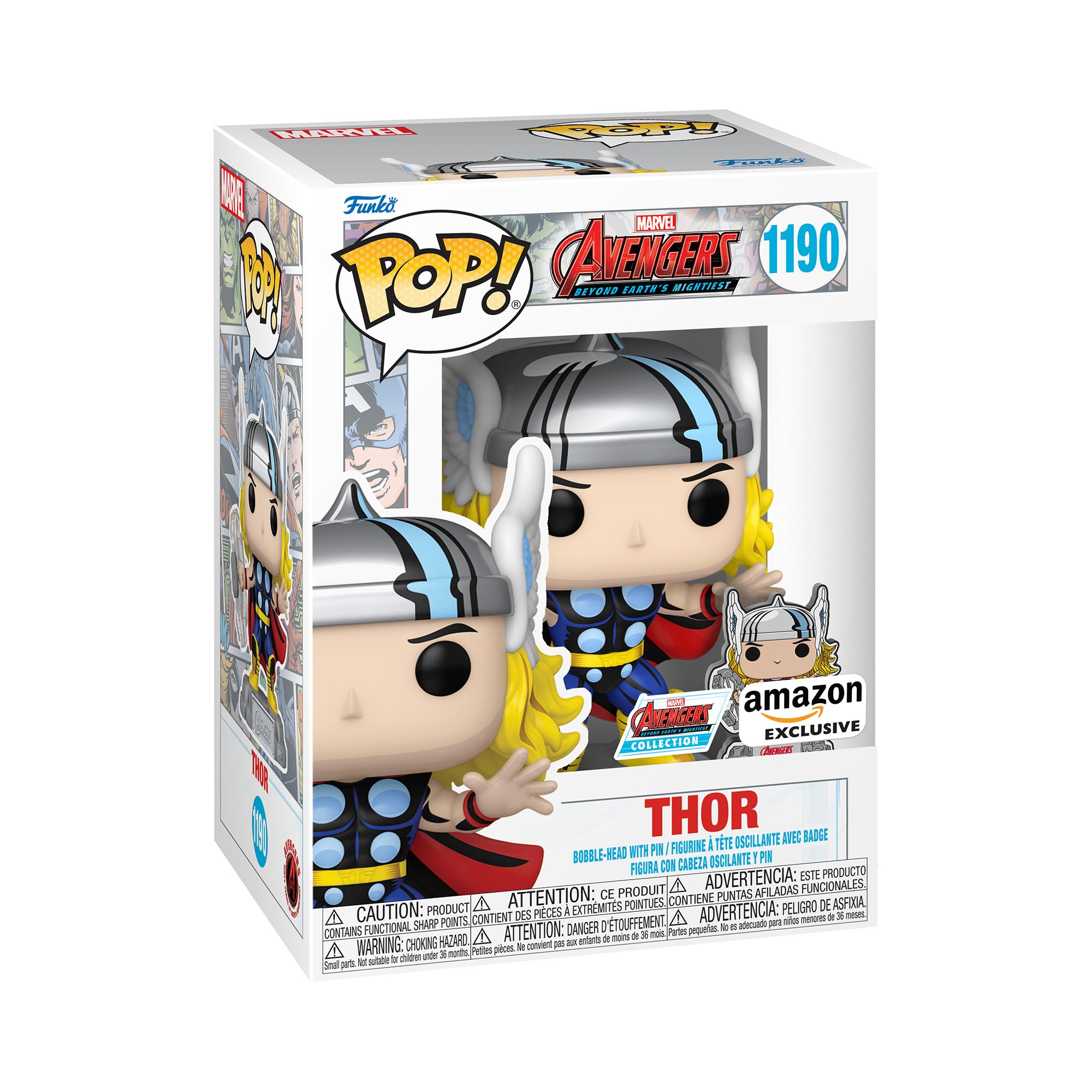 Funko Pop & Enamel Pin: The Avengers: Earth's