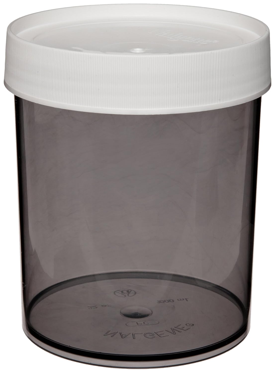 Nalgene 21191000 Gray Polycarbonate 1000mL StraightSided Jar Science