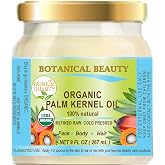 Botanical Beauty Organic Palm Kernel Oil for Soap Making, Skincare, and Hair Care - 9 Fl. oz (267 ml)