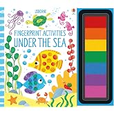 Fingerprint Activities Under the Sea: A Creative Book with Sharks, Penguins, and Ocean Animals Plus a Rainbow Inkpad for Children (Ages 6-9)