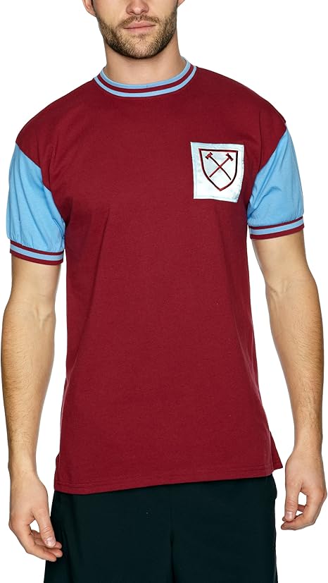 West Ham United 1966 No6 Retro Football Shirt: Amazon.co.uk: Clothing