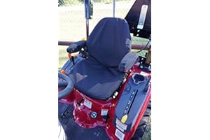 Durafit Seat Covers, Compatible with Mahindra All Current Tractor Models with one Piece seat with armrests. Not for Suspension Seats. (Black)