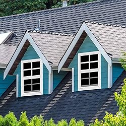 2 Pack 14" x 21" White Shed Window with Tempered