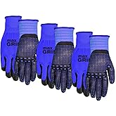 MidWest Gloves &amp; Gear 94BLP03-LX-AZ-6 Max Grip Packs, 3 Pair, Mens Blue, L-XL