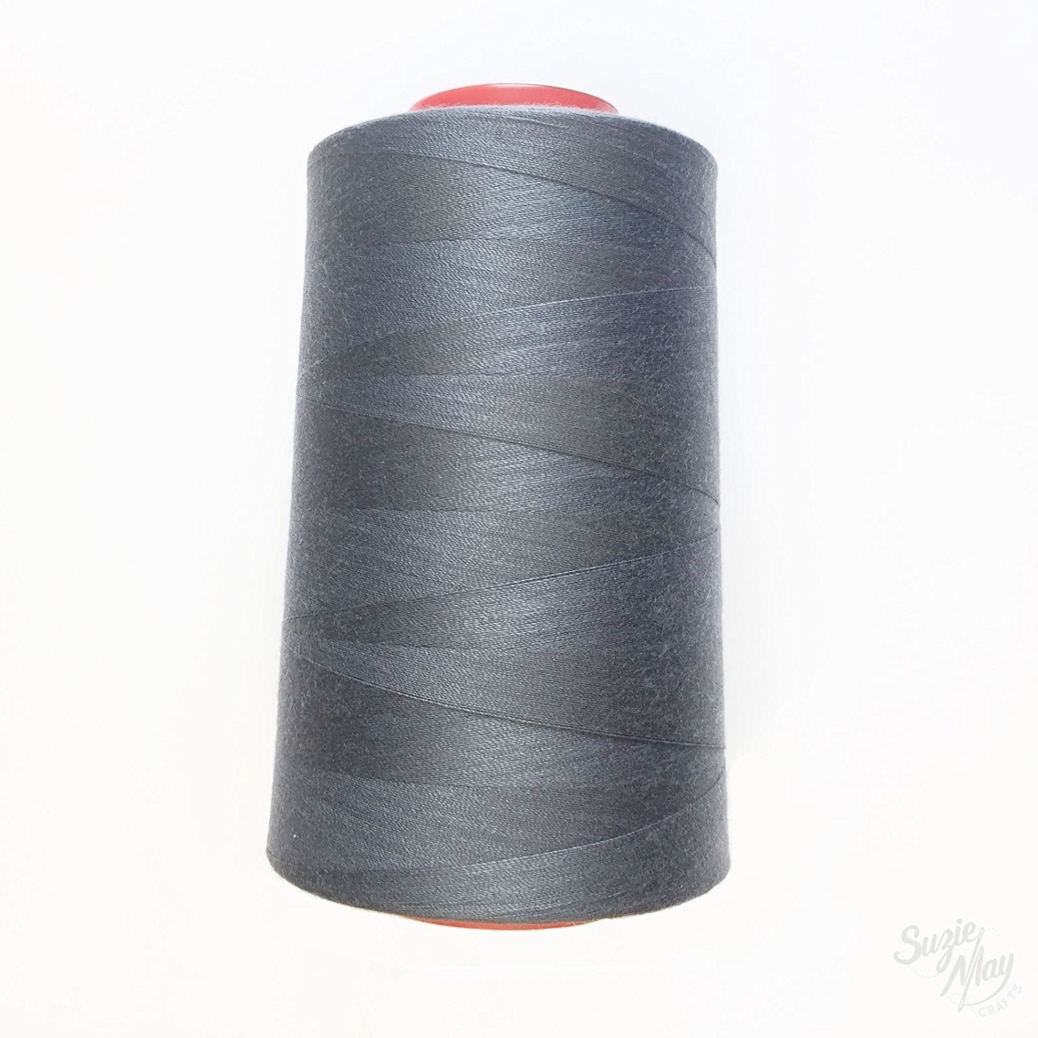 4, 8 & 10 x Overlocking Sewing Machine Industrial Polyester Thread 5000 Yard Cones (Mid Grey, 4)